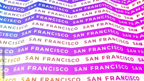 San Francisco Kinetic Typography Loop 4K