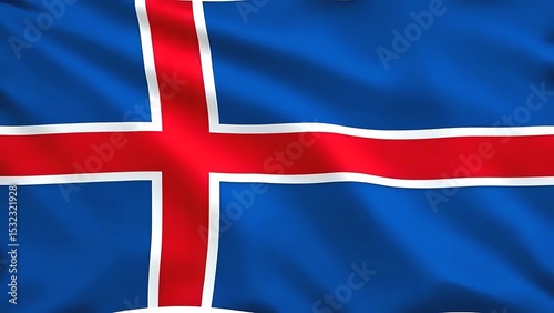 Icelandic Flag A Symbol of Nordic Heritage, History, and National Identity. Explore the rich symbolism behind the flag's design, representing the country's unique culture and pride.