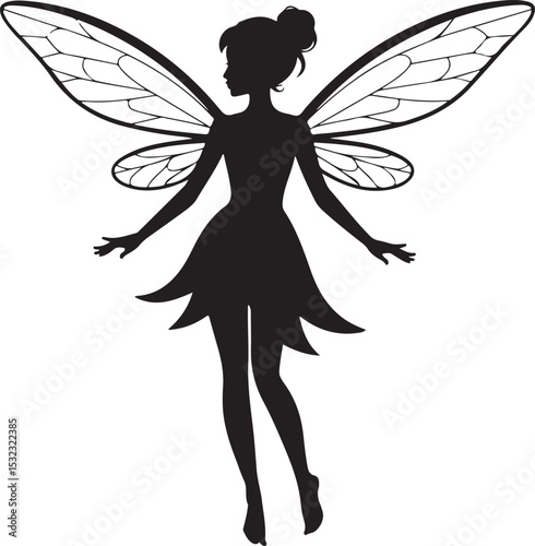 Afro Fairy with Magic Wings Silhouette

Enchanted Afro Fairy in Flight Vector

Elegant Black Fairy Queen Design

Afro Pixie Dust Silhouette Art

Mystical Fairy with Curls Vector