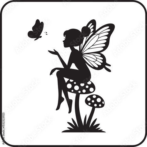 Afro Fairy with Magic Wings Silhouette

Enchanted Afro Fairy in Flight Vector

Elegant Black Fairy Queen Design

Afro Pixie Dust Silhouette Art

Mystical Fairy with Curls Vector