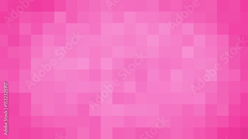 Pink simple abstract square background, geometric animation