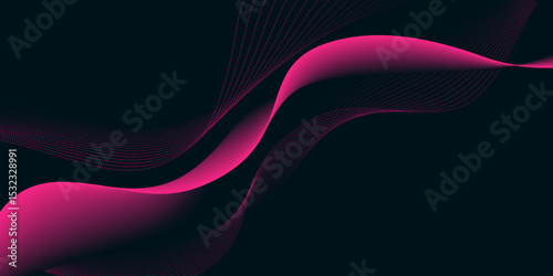 Vector abstract light lines in high speed technology concept. Image of speed on the road. Abstract background with neon glow.