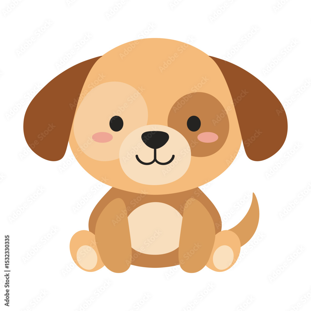Fototapeta premium Cute Dog Cartoon