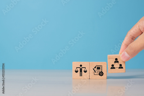 Emphasizing integrity and corporate compliance, the image represents ethical decision-making and responsible leadership