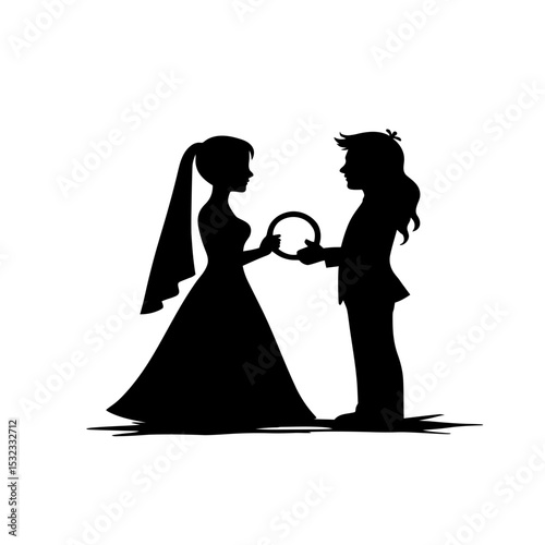 Illustration of couples vector