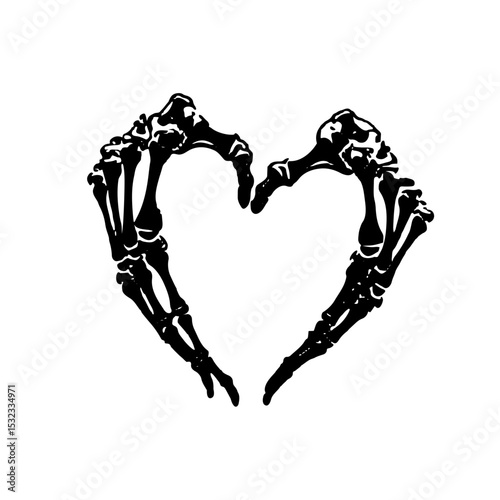 iillustration of skeleton hand image vec
