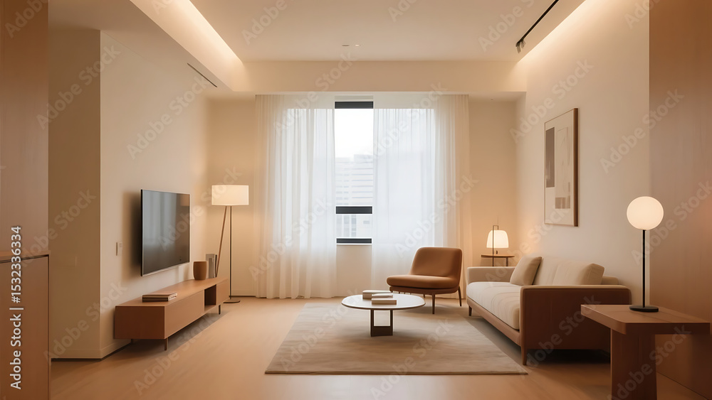 Fototapeta premium interior luxury apartment comfortable suite lounge