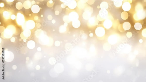 Abstract Bokeh Gold Sparkle Lights Background