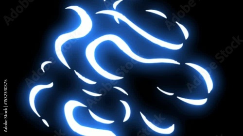 energy explosion video. Simple Energy Explosions Pack. A futuristic digital artwork featuring glowing blue electric energy sparks.