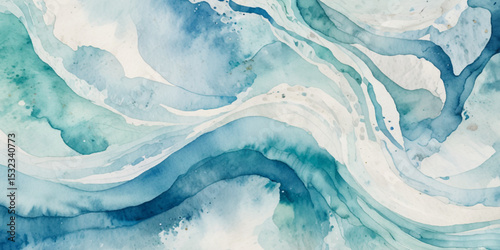 Sea water ocean wave vector background. Blue water ocean sea wave seamless background. Water ocean wave white and soft blue aqua, teal texture.	