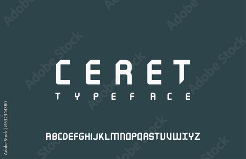 Modern Minimal Typeface Font, logo fashion typography, creativr logo font, vector illustration