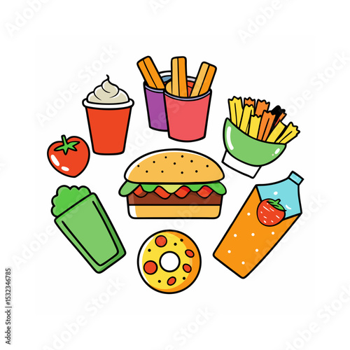 fast food icons