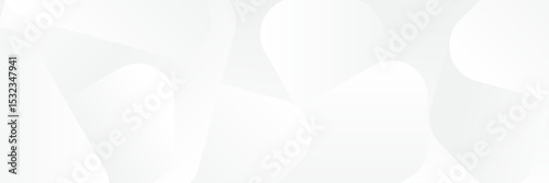 Abstract pattern white geometric banner design background.