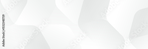 Abstract pattern white geometric banner design background.
