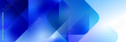 Abstract pattern blue shape gradient design background.