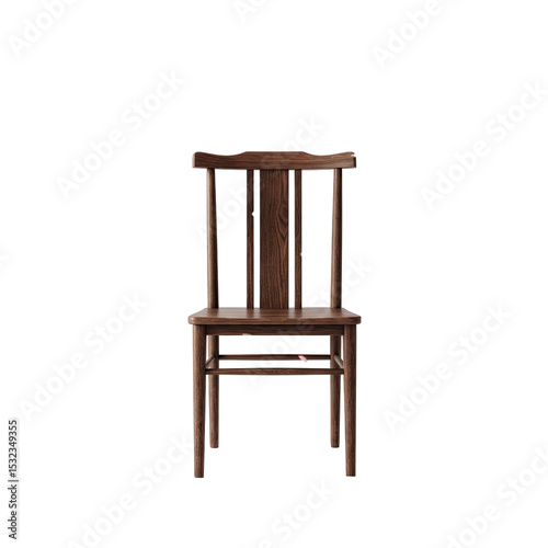 wooden chair isolated on white