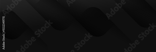 Abstract pattern black geometric banner design background.
