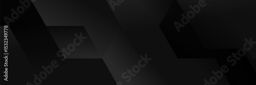 Abstract pattern black geometric banner design background.