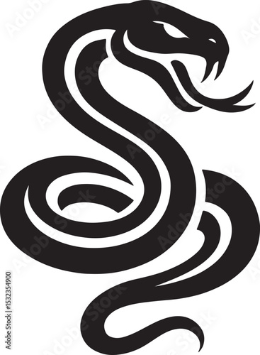 Wallpaper Mural tiger, wildlife, animal silhouette, vector illustration, black and white, fierce tiger, roaring tiger, jungle predator, big cat, ferocious, strength, power, wild animal, tiger design, graphic elements Torontodigital.ca