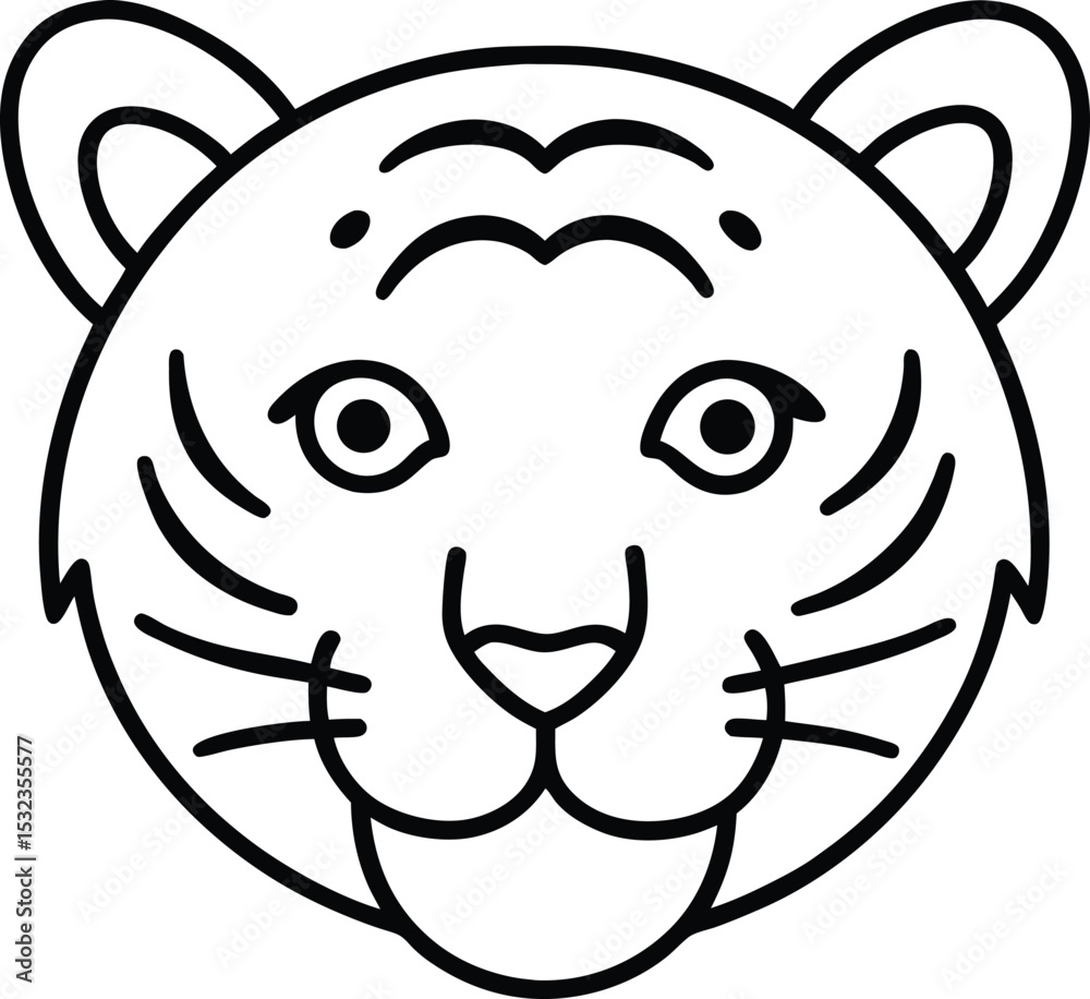 tiger head icon line art vector illustration on transparent background
tiger head icon line art vector illustration on transparent background