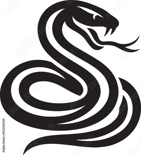 Wallpaper Mural tiger, wildlife, animal silhouette, vector illustration, black and white, fierce tiger, roaring tiger, jungle predator, big cat, ferocious, strength, power, wild animal, tiger design, graphic elements Torontodigital.ca