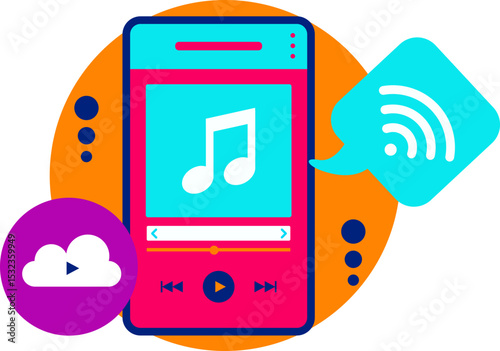 Streaming Music App Mobile Music Player with Cloud Storage