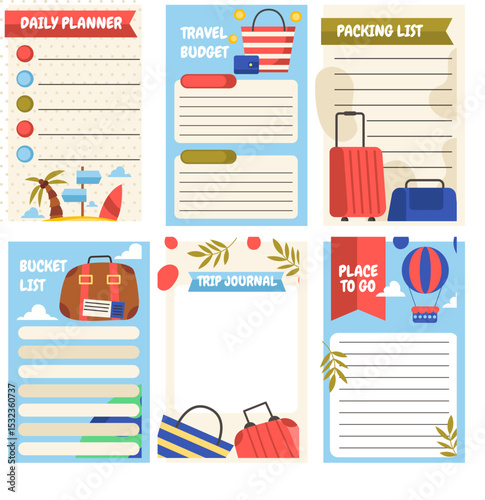 Printable Travel Planner Budget, Packing List, Bucket List & More!