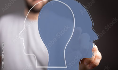 Abstract image depicting tw...