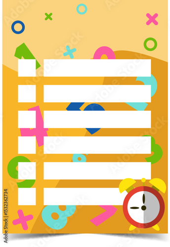 Colorful Printable Daily Schedule Planner for Kids Fun School Organization