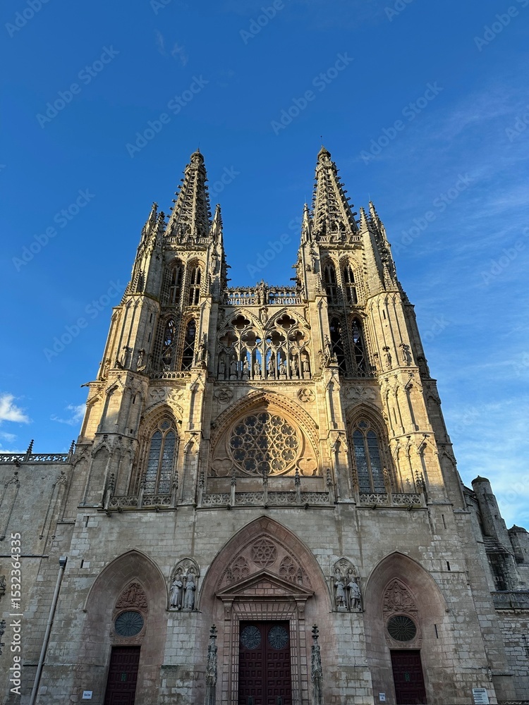 Fototapeta premium A large cathedral with a clock tower