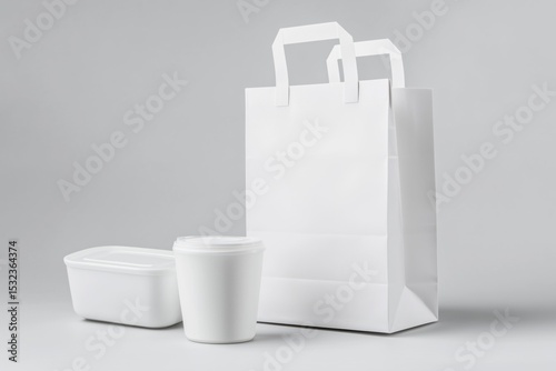 Empty food packaging mockup 