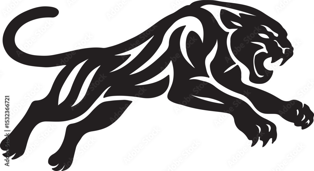 Fototapeta premium Wildlife Hunting Emblems: Bear, Wolf, Deer & Antlers with Crossed Rifles