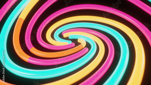 Hypnotic Swirl of Colors Motion Background Animation Loopable