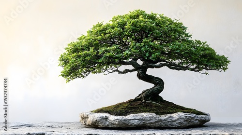 Beautiful Bonsai Tree Exhibiting Natural Elegance