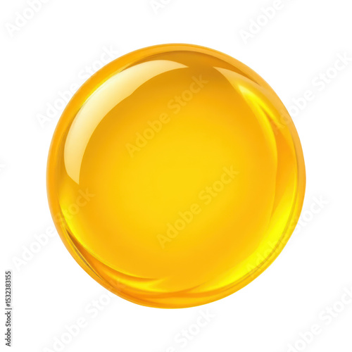 Shiny Gold Circle Reflecting Light Creating Abstract Design Element Symbolizing Wealth Luxury Investment Financial Success and Premium Product Quality Presentation