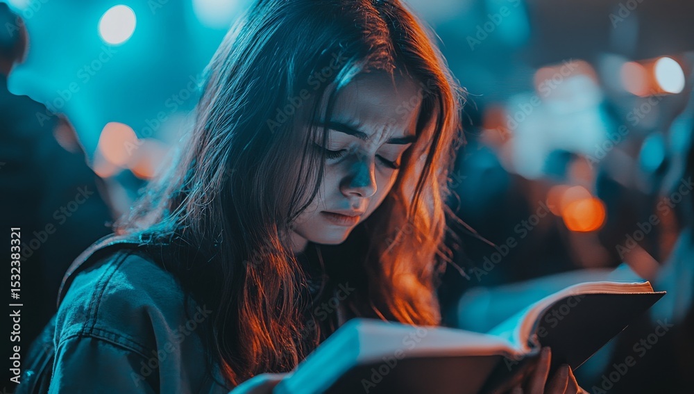 Fototapeta premium In a celebration of faith and diversity, women from various backgrounds unite in worship, prayer, and Bible study, strengthening their Christian beliefs