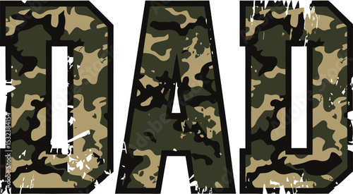Miliatry Dad Camouflage Design