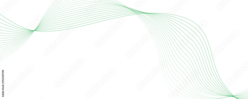 Fototapeta premium abstract green wave background vector illustration