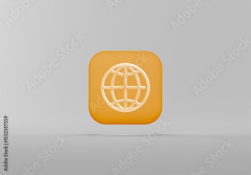 3D App Icon Logo Mockup
