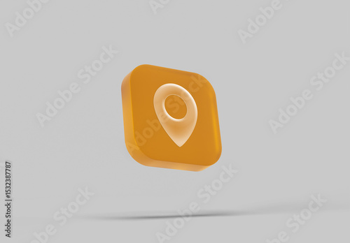 3D App Icon Logo Mockup
