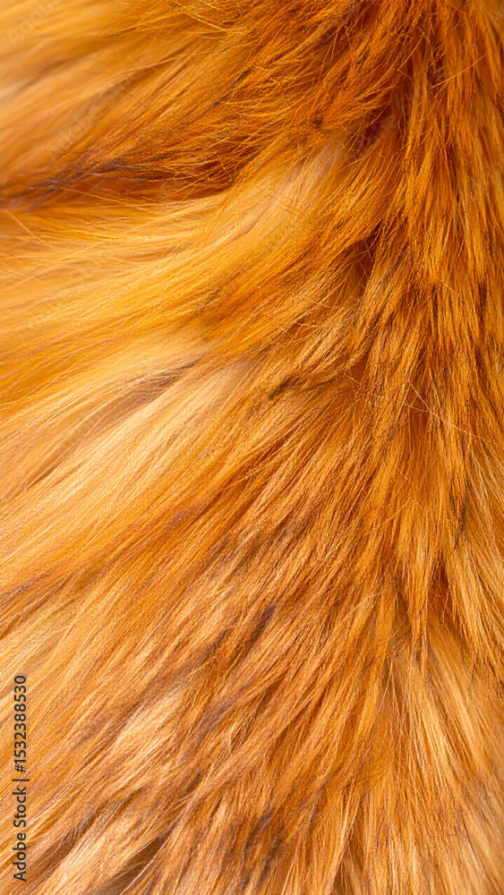 Fototapeta premium Captivating Textures of Golden Fur in Natural Sunlight Showcasing Shades of Orange and Yellow