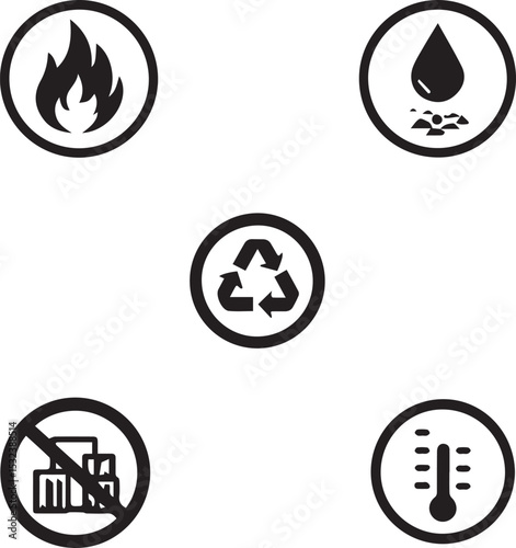 "Communication and Technology Icon Set – Vector Clip Art with Human Elements, Devices, Symbols, and Business Tools on White Background"
