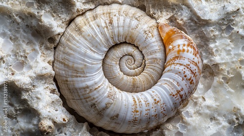 shell of a snail