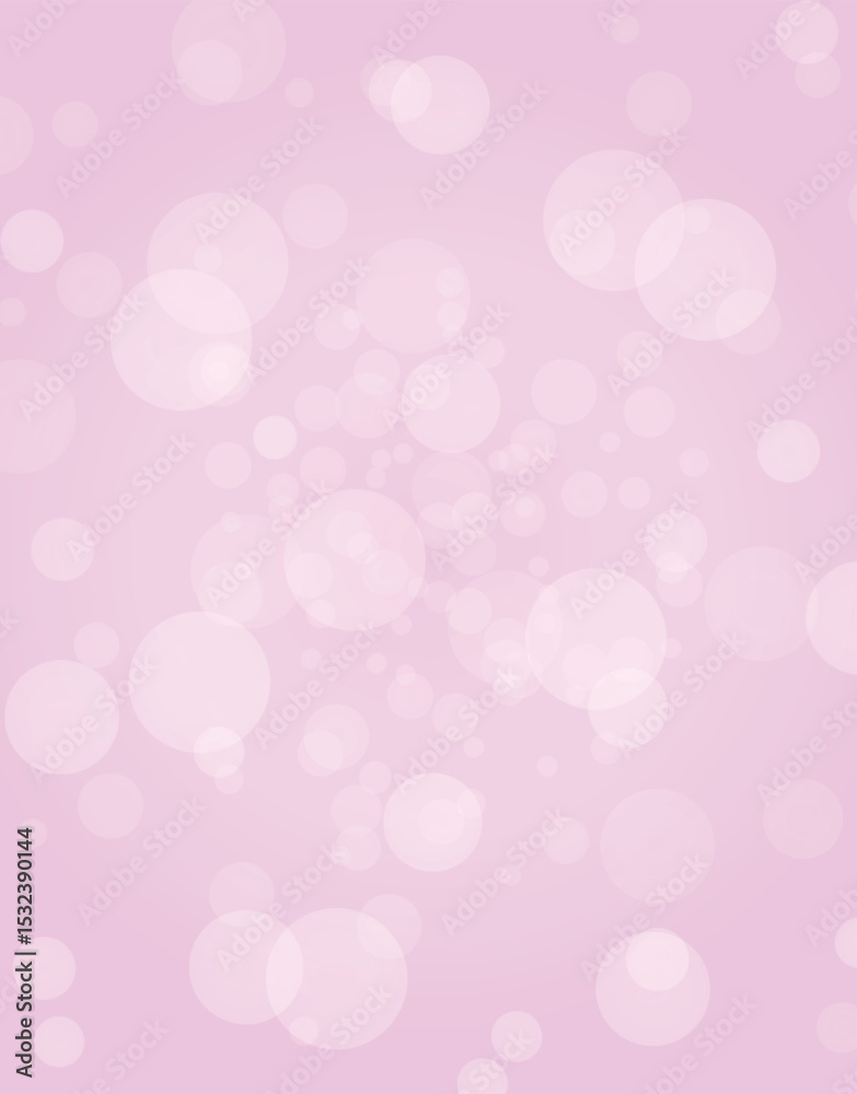 Soft pink bokeh background with glowing light circles
