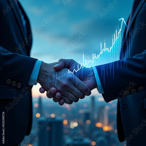 businessmen handshake after a good deal.
