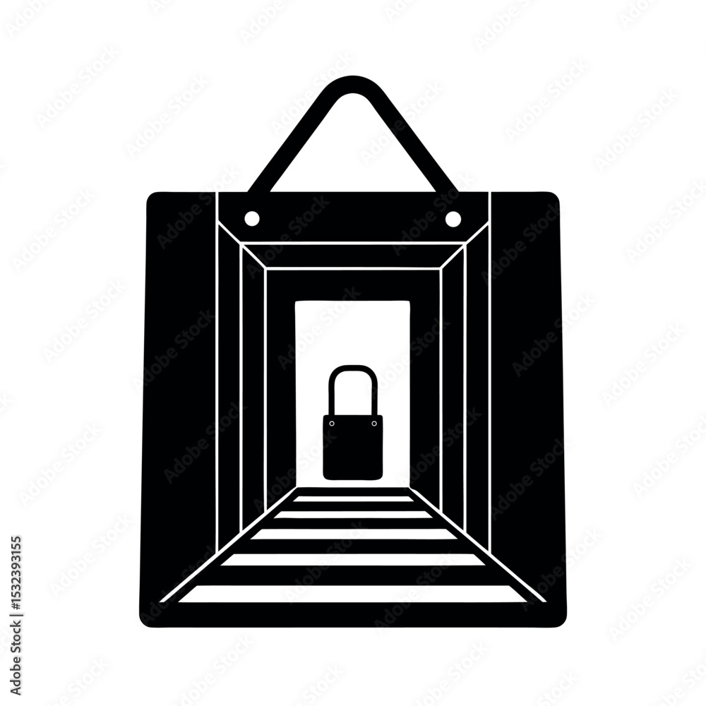 Fototapeta premium hall pass icon for school permission