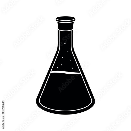 science beaker chemistry icon for school