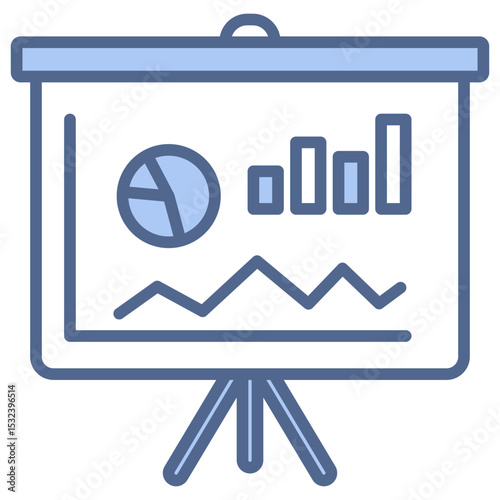 Analytics Blue Icon