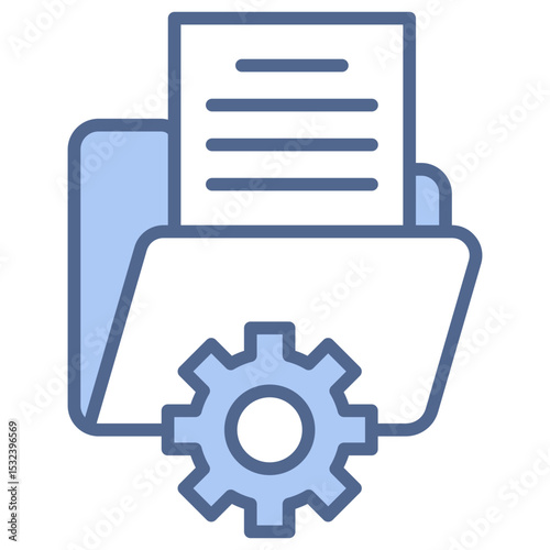 Data Management Blue Icon