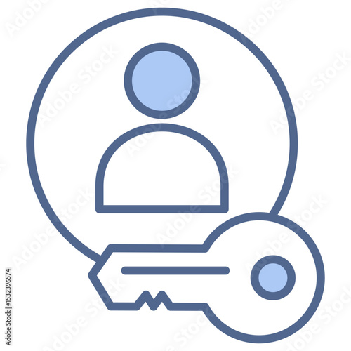 User Protection Blue Icon